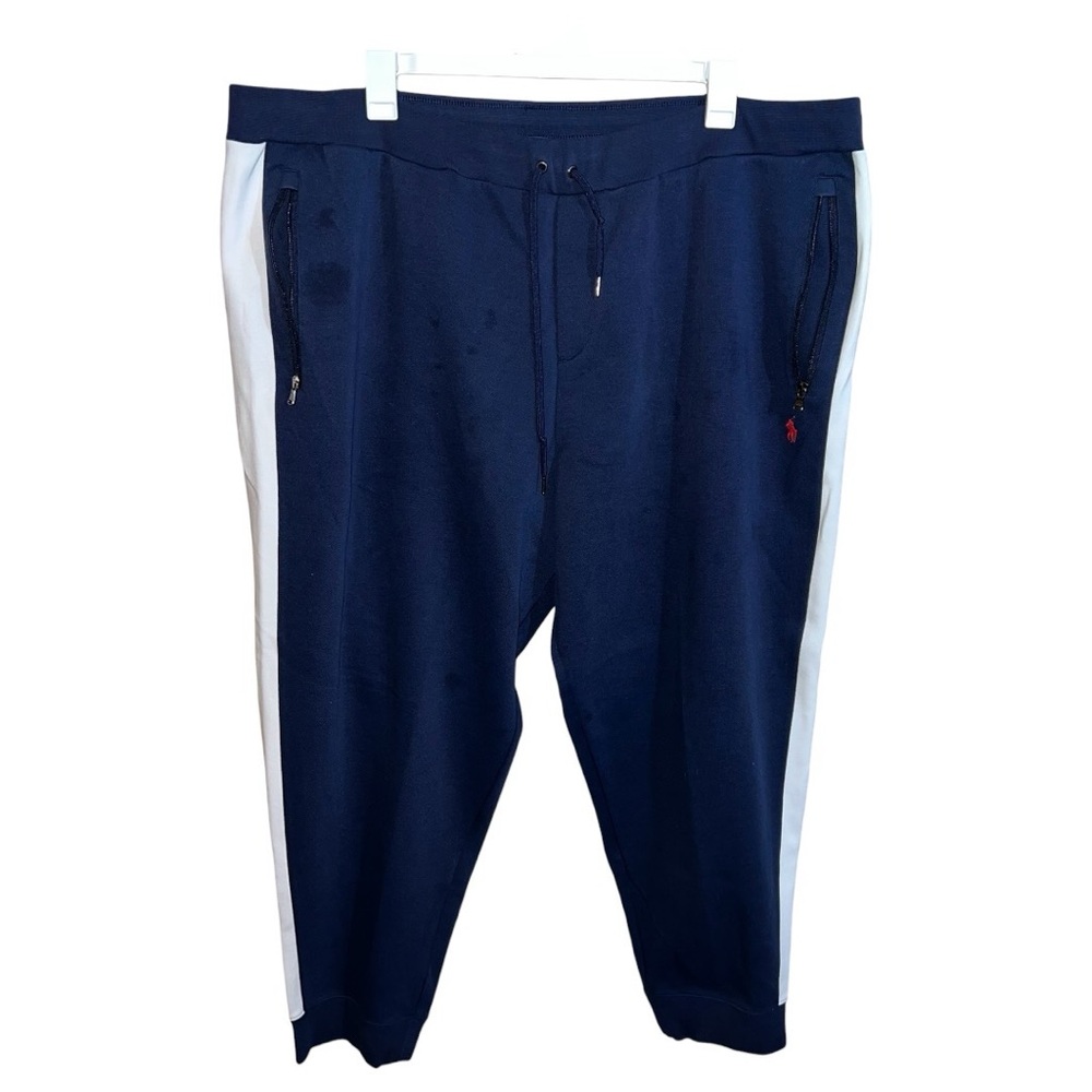 Polo Ralph Lauren Sweatpants Joggers Men’s 5XB Navy Blue White Active